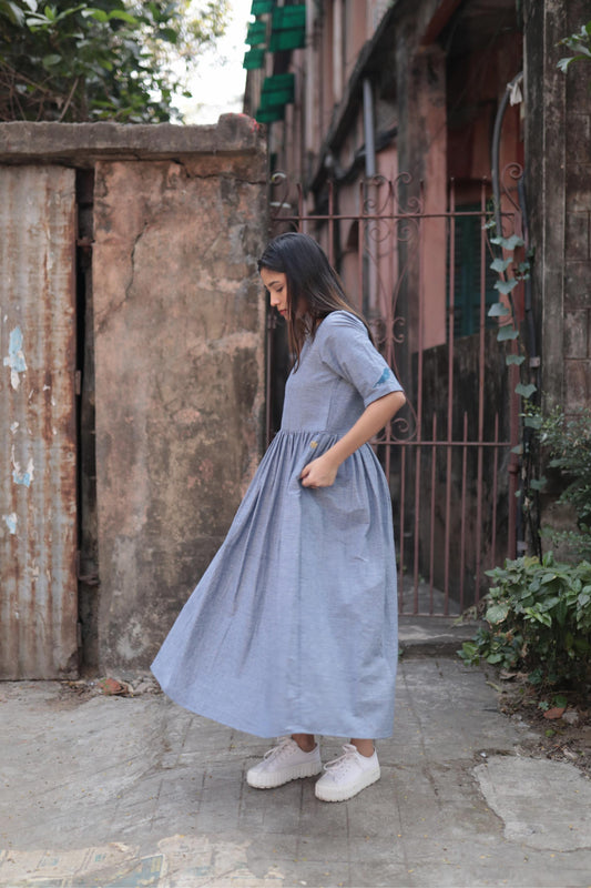 neel ruffle dress