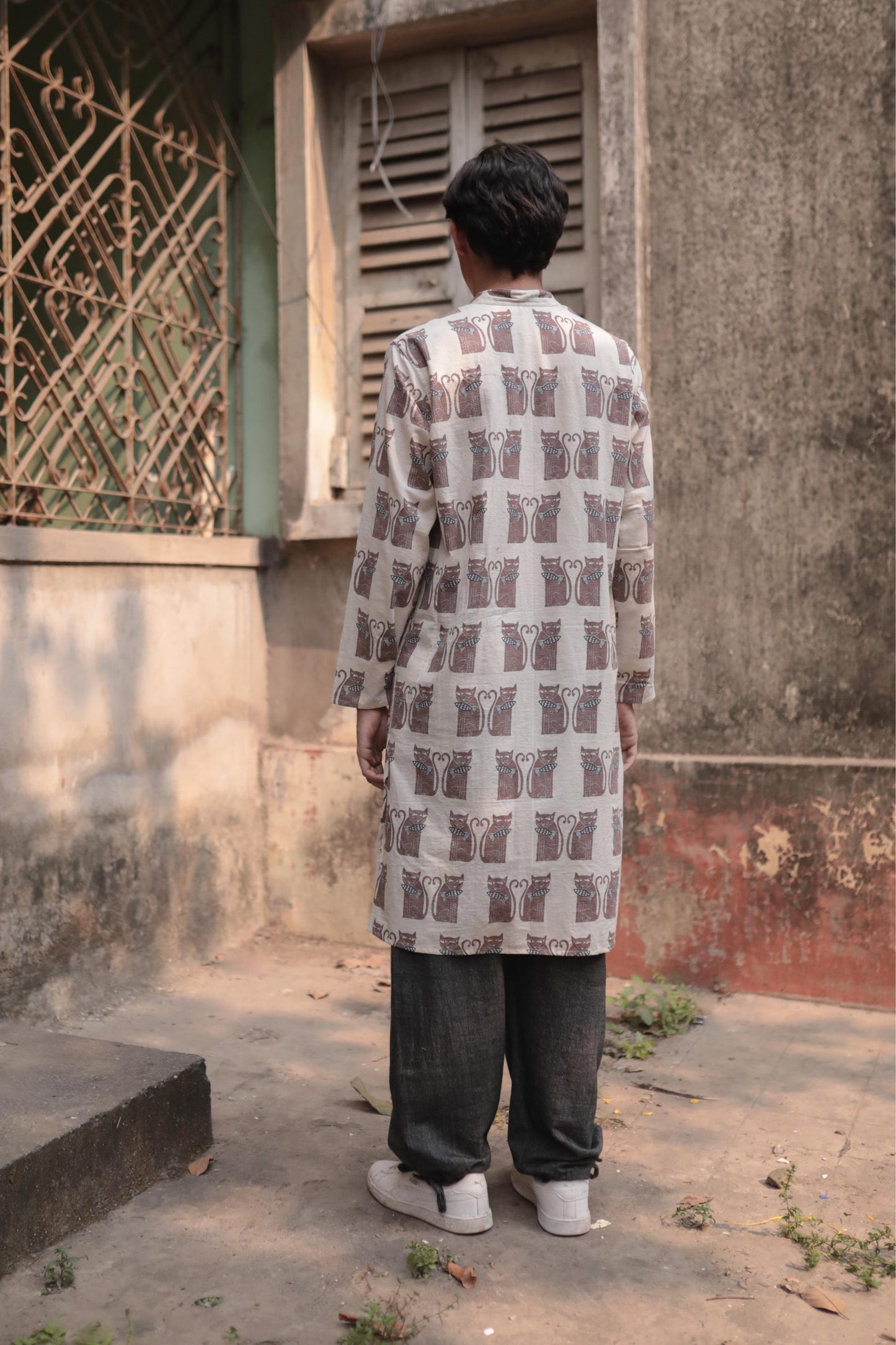 cat fish long kurta / full sleeve