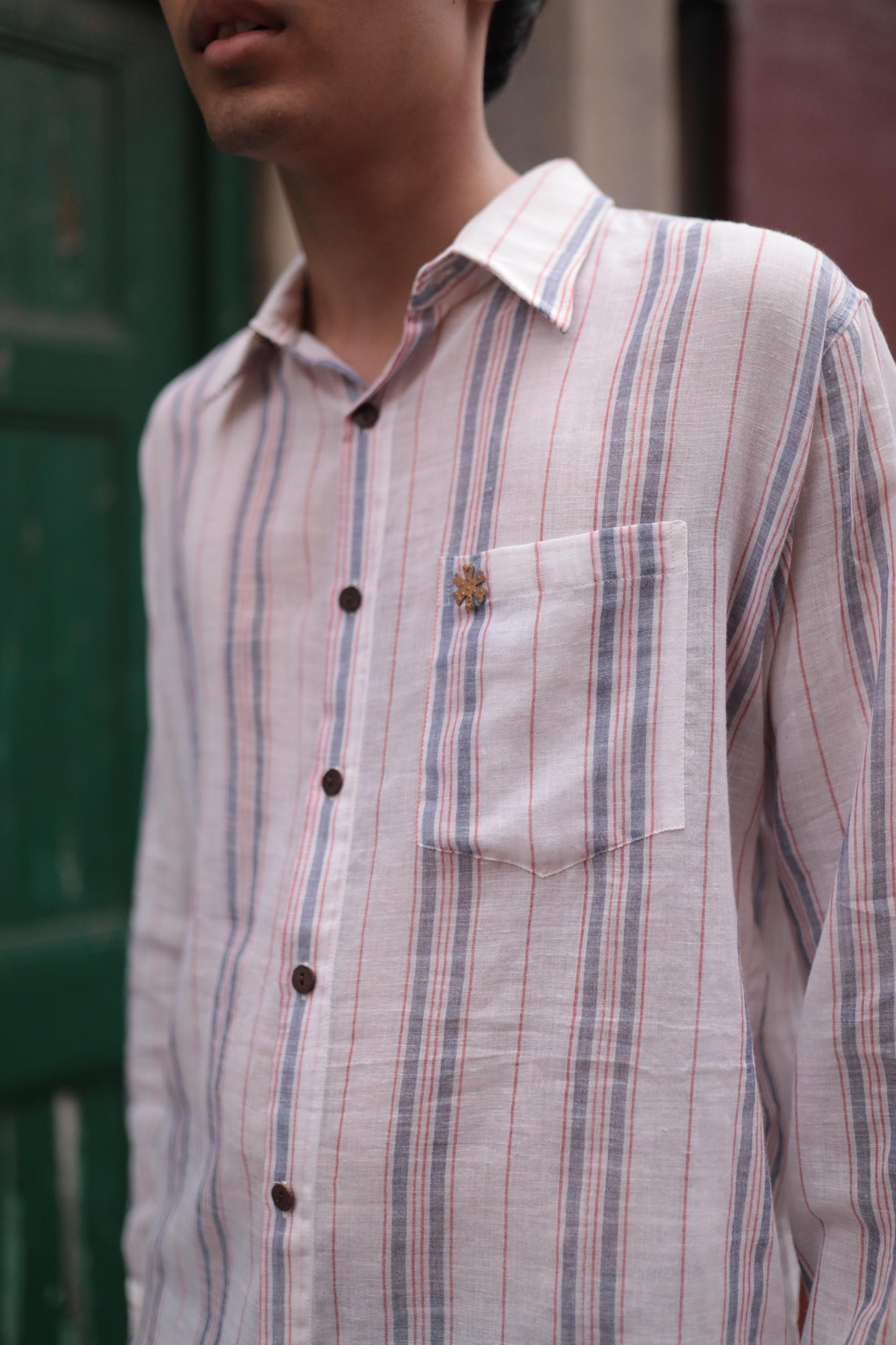 stripes cotton shirt - full sleeve