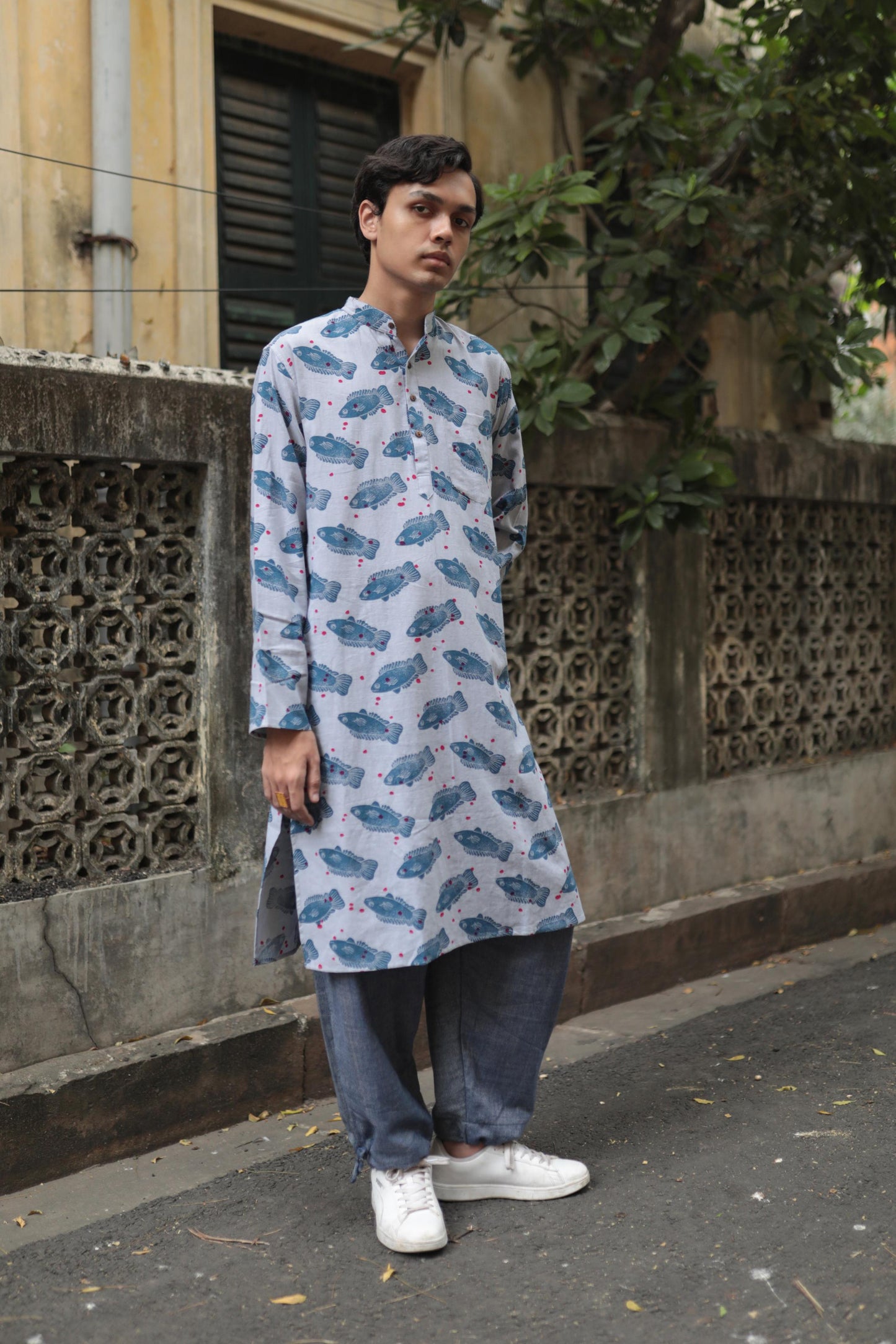 koi mach long kurta / full sleeve