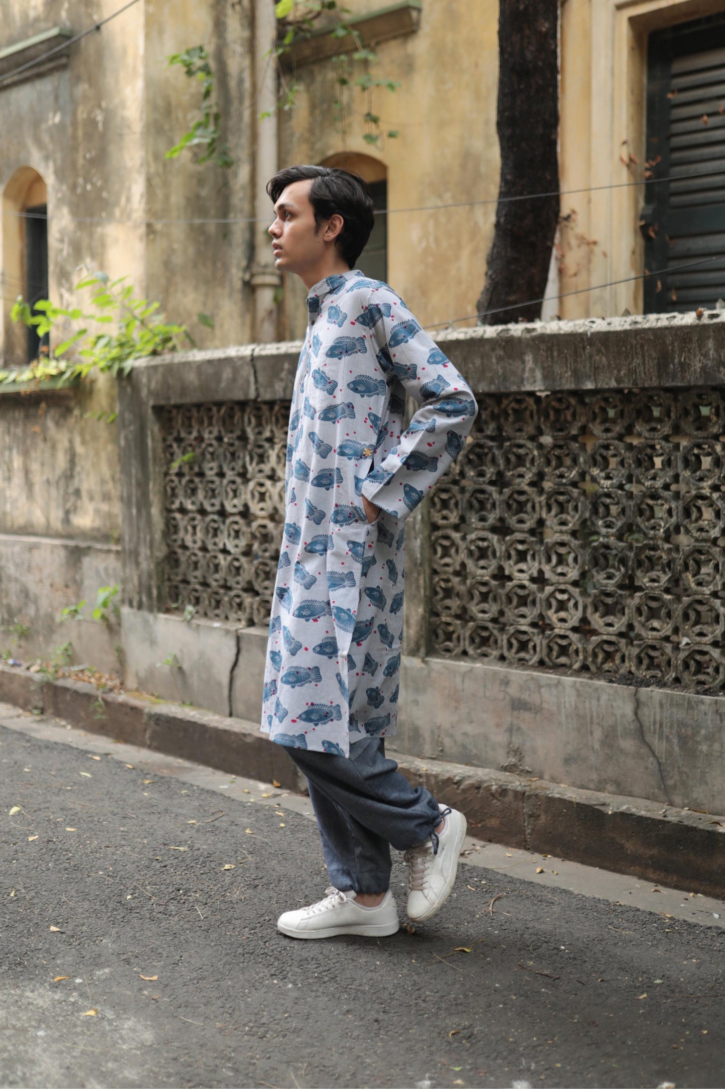 koi mach long kurta / full sleeve