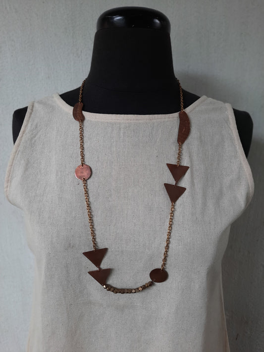 copper brass chain neckpiece
