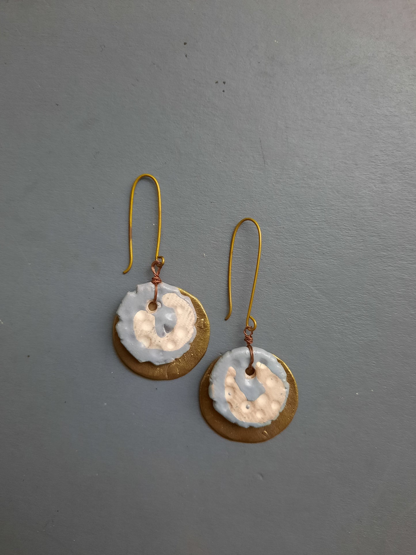 cera biscuit earrings