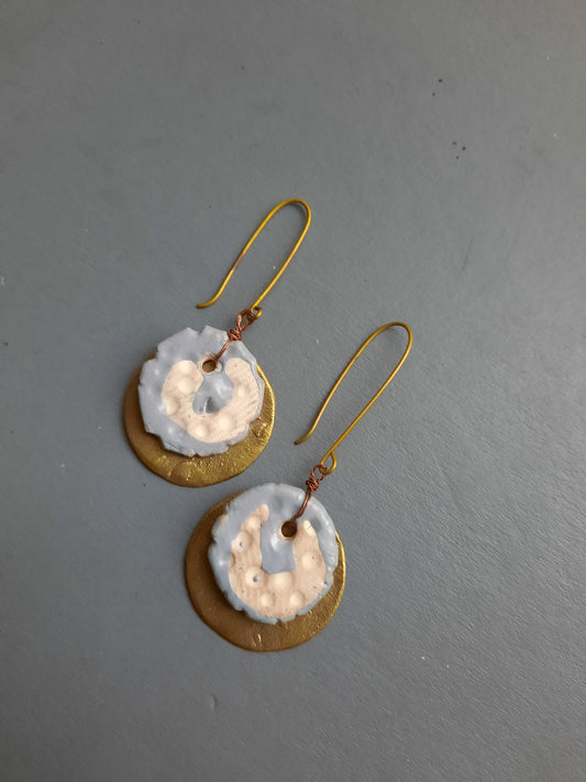 cera biscuit earrings