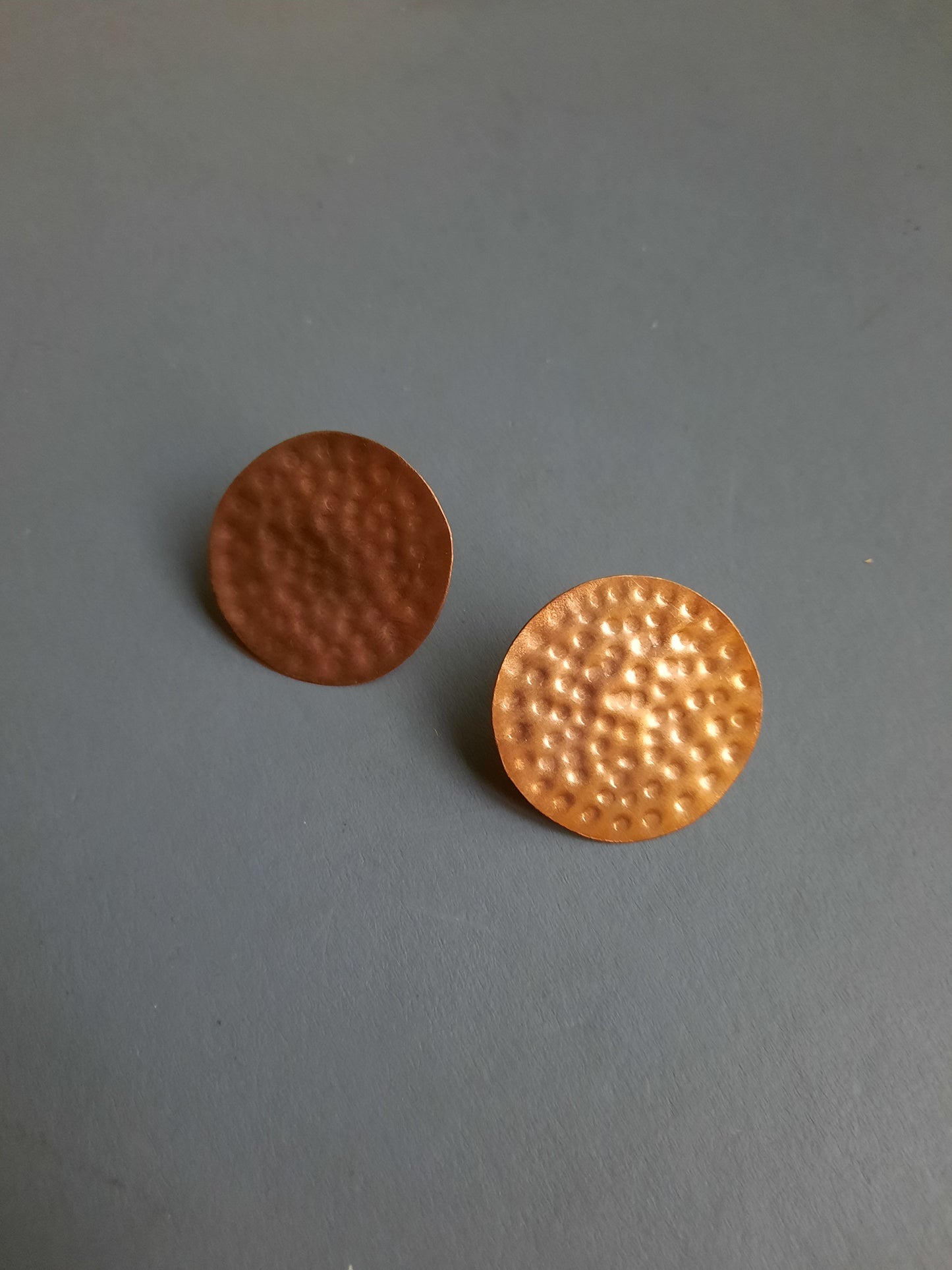 beaten copper studs