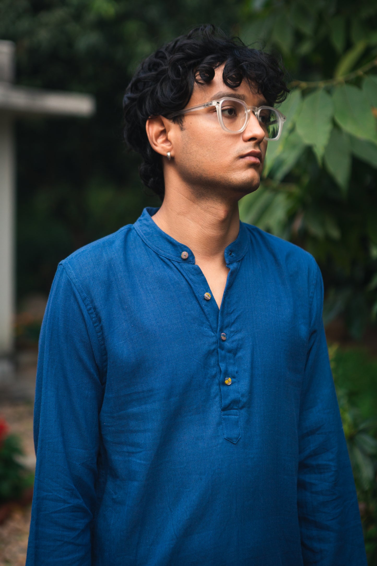 indigo kurta / short