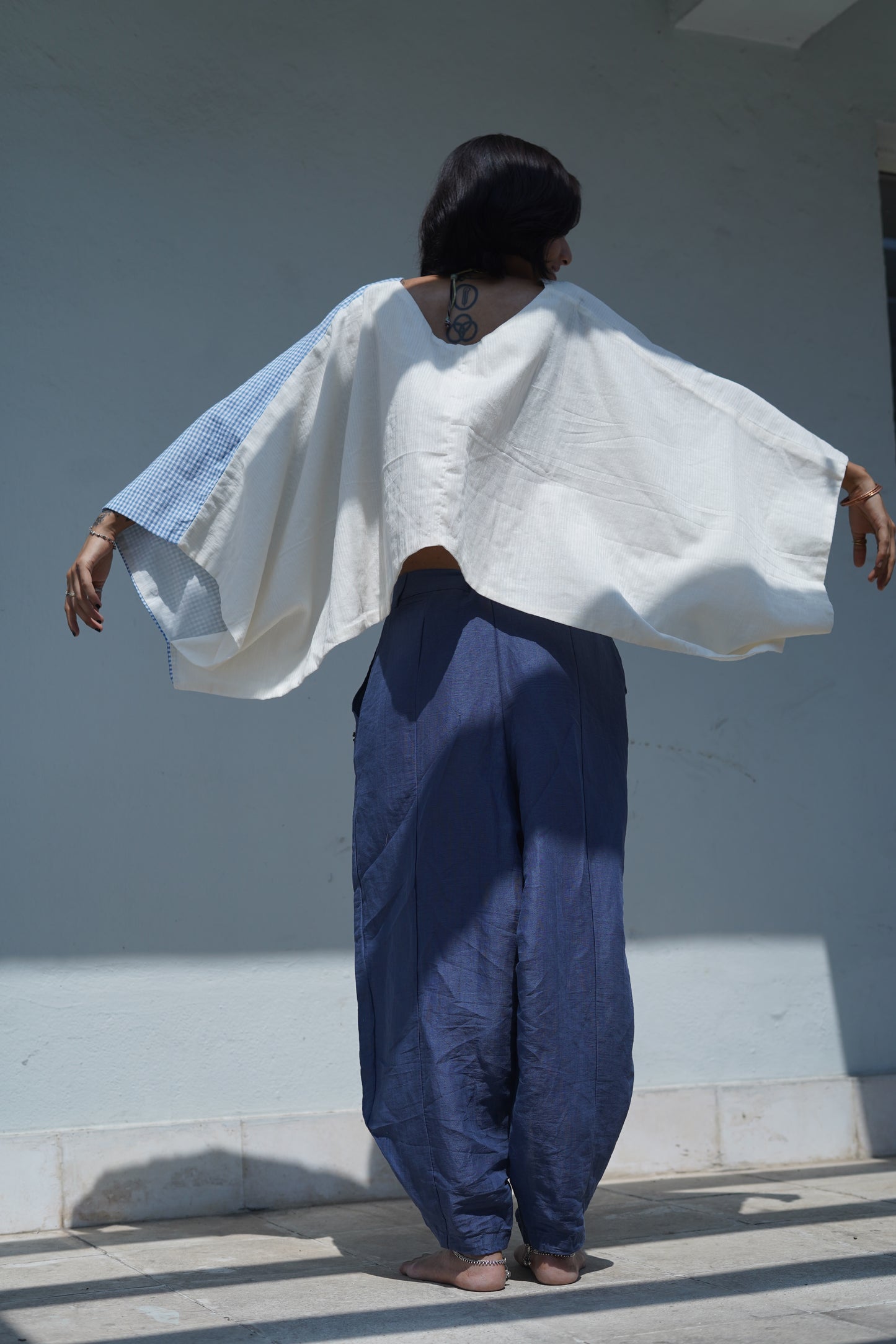 double sided crop top