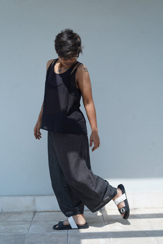 checkered phola pant
