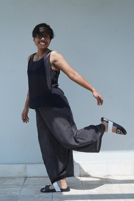 checkered phola pant