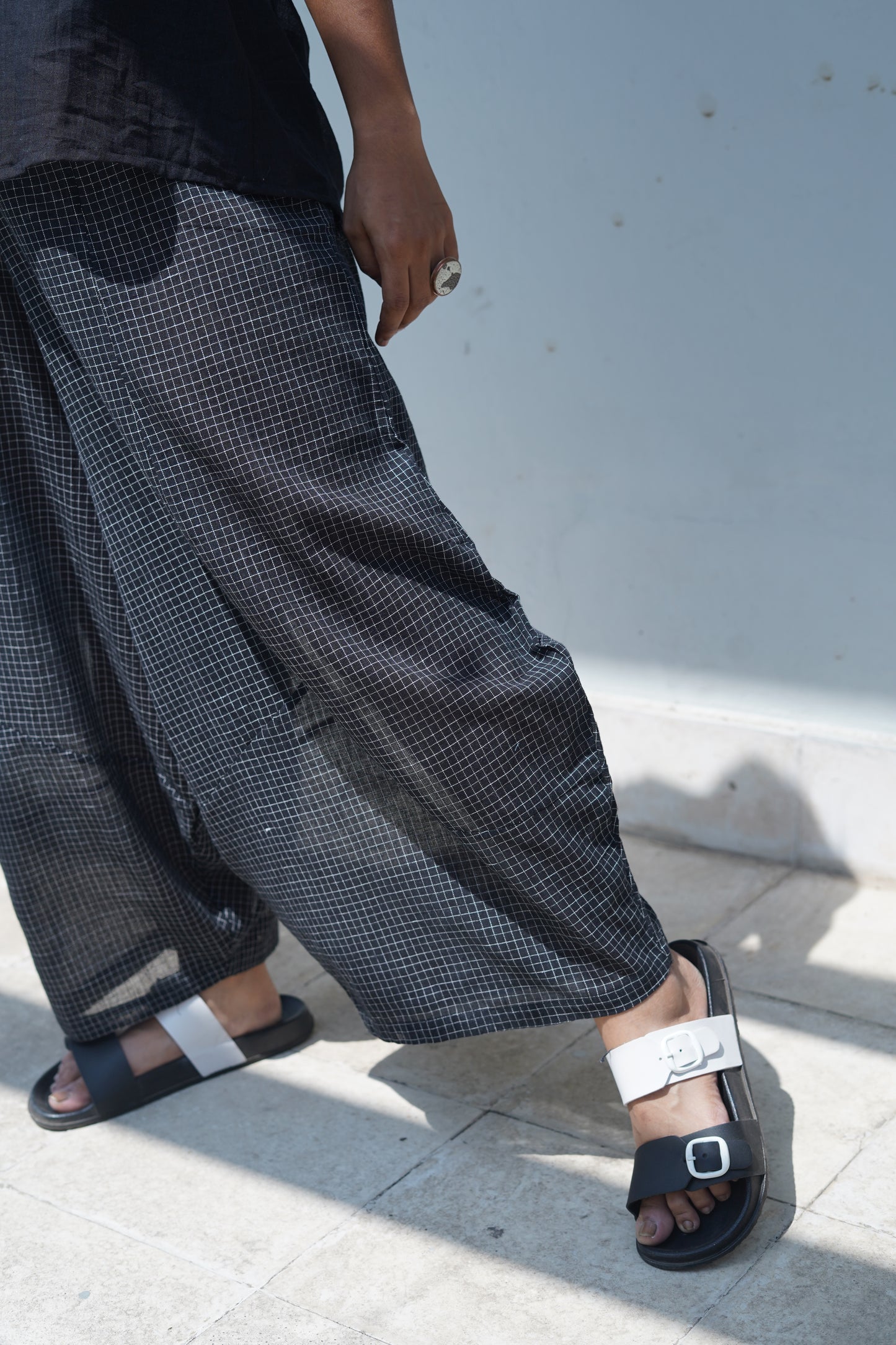 checkered phola pant