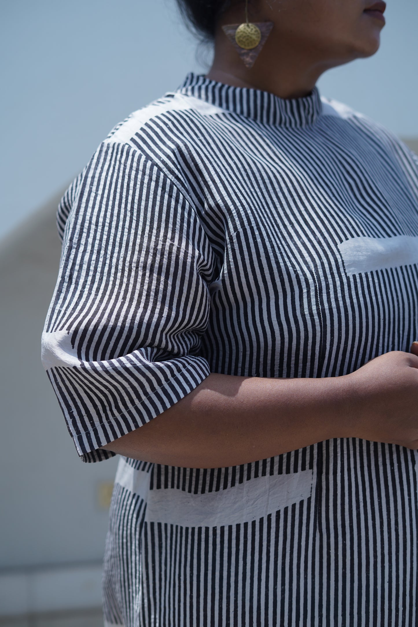 silk structured dress