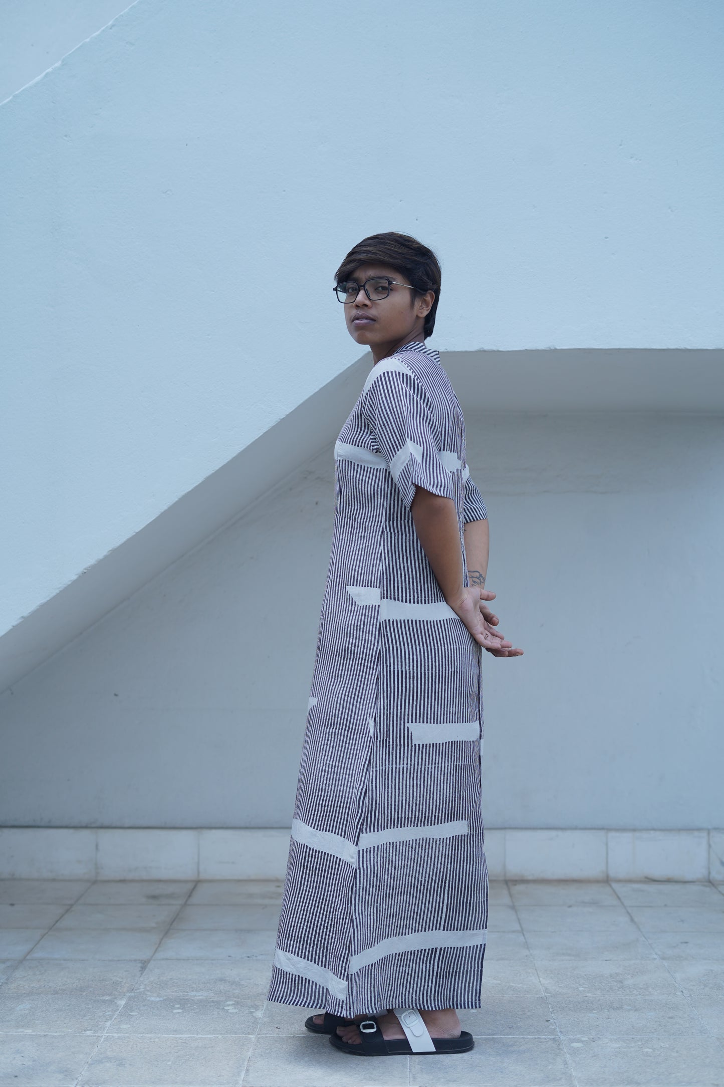 silk structured dress