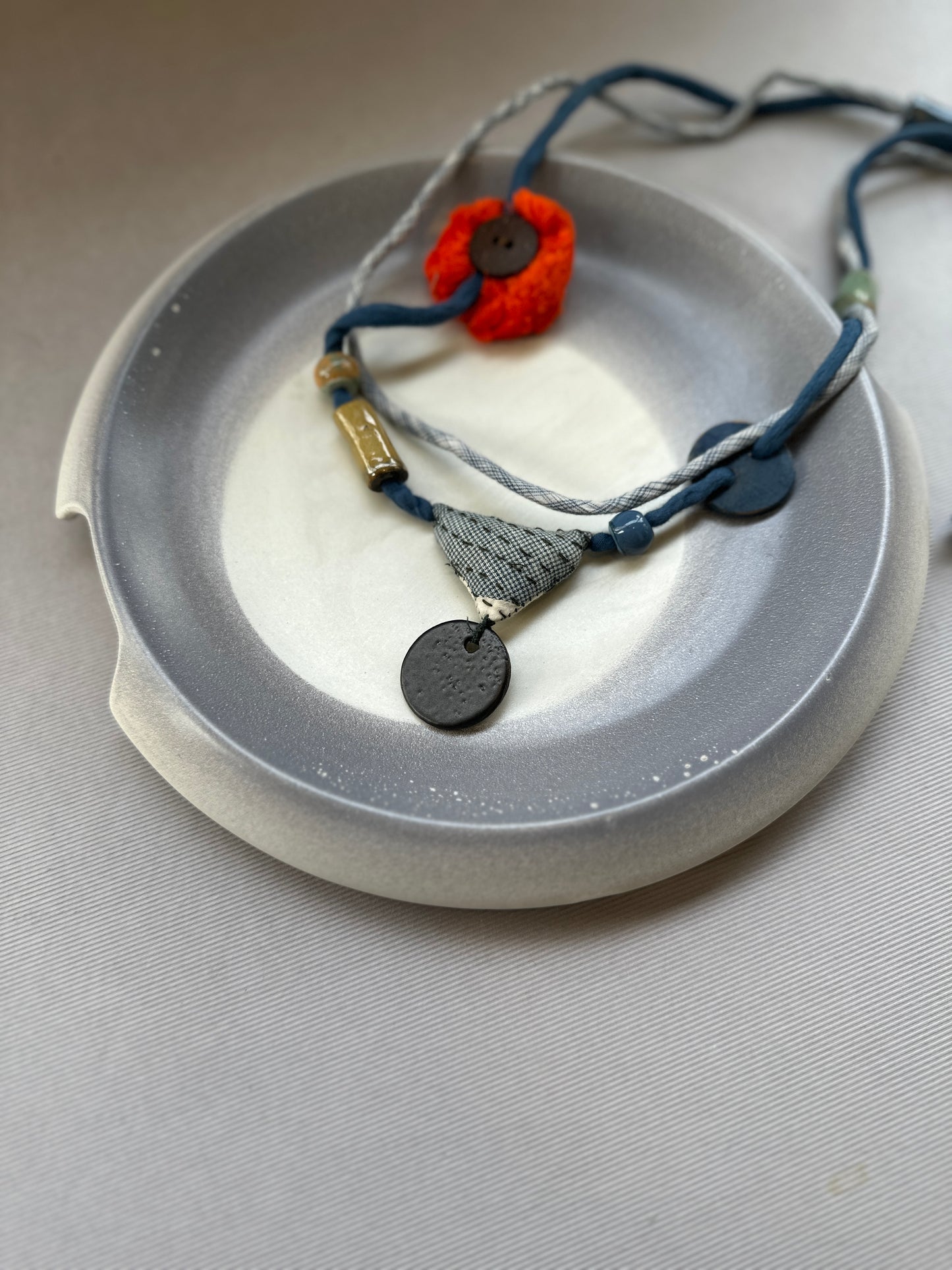 fabric cera neckpiece