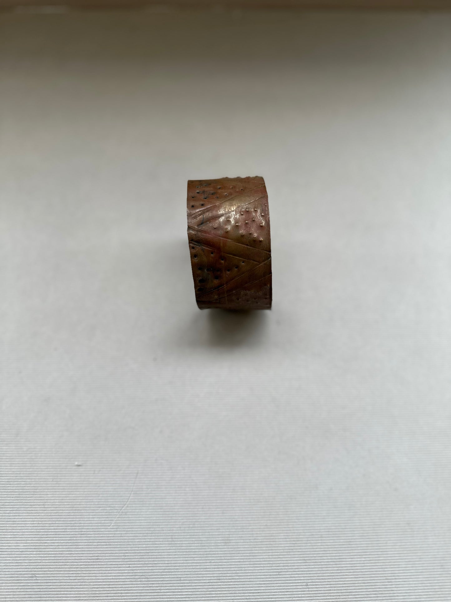 copper beaten base cuff
