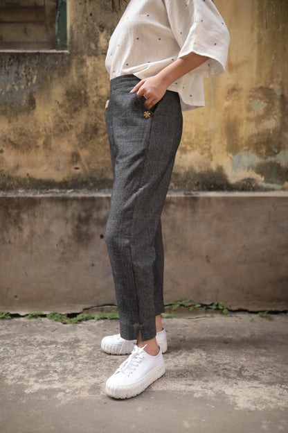 the denim pencil pants