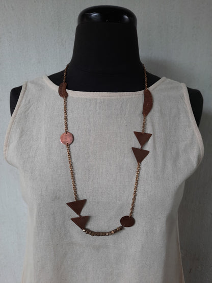 copper brass chain neckpiece