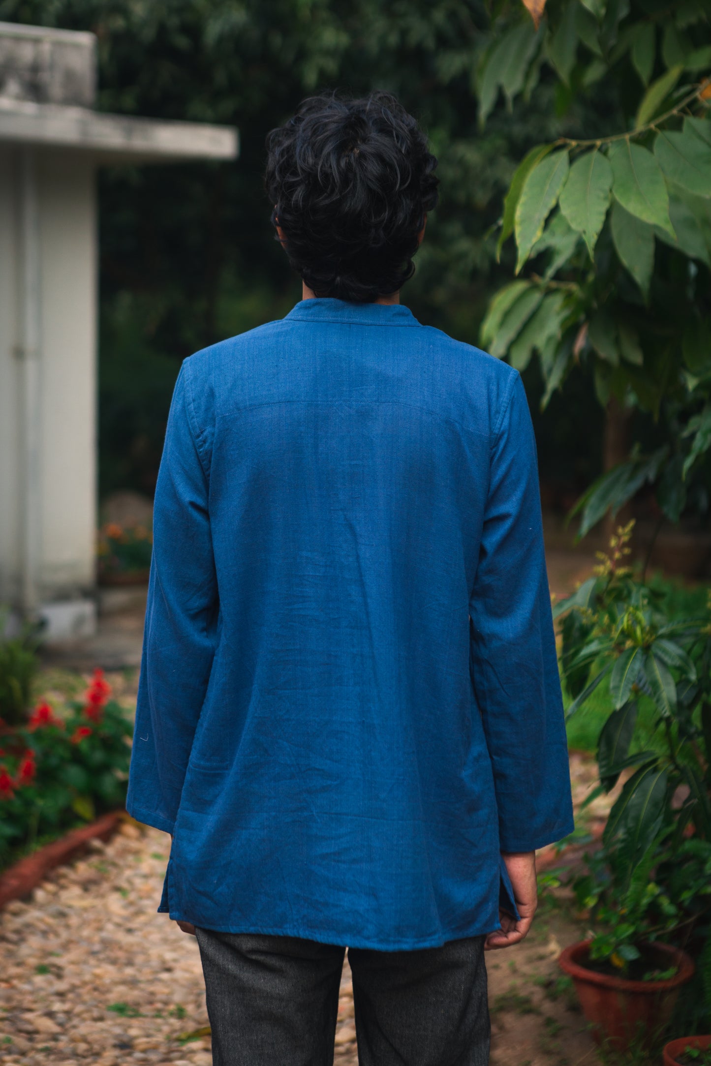 indigo kurta / short