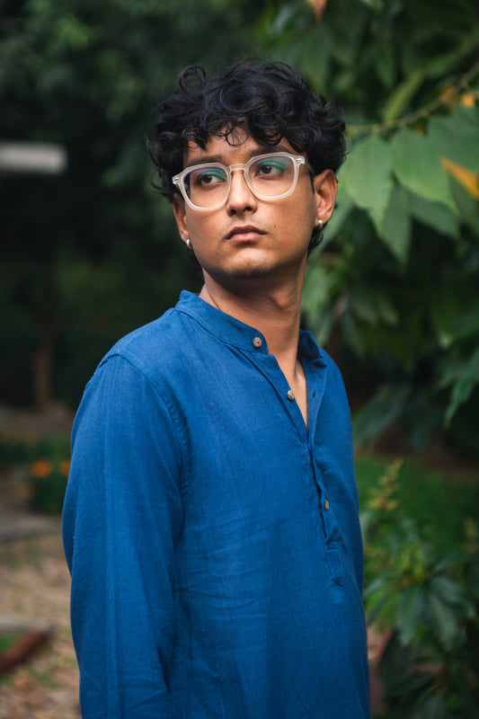 indigo kurta / short