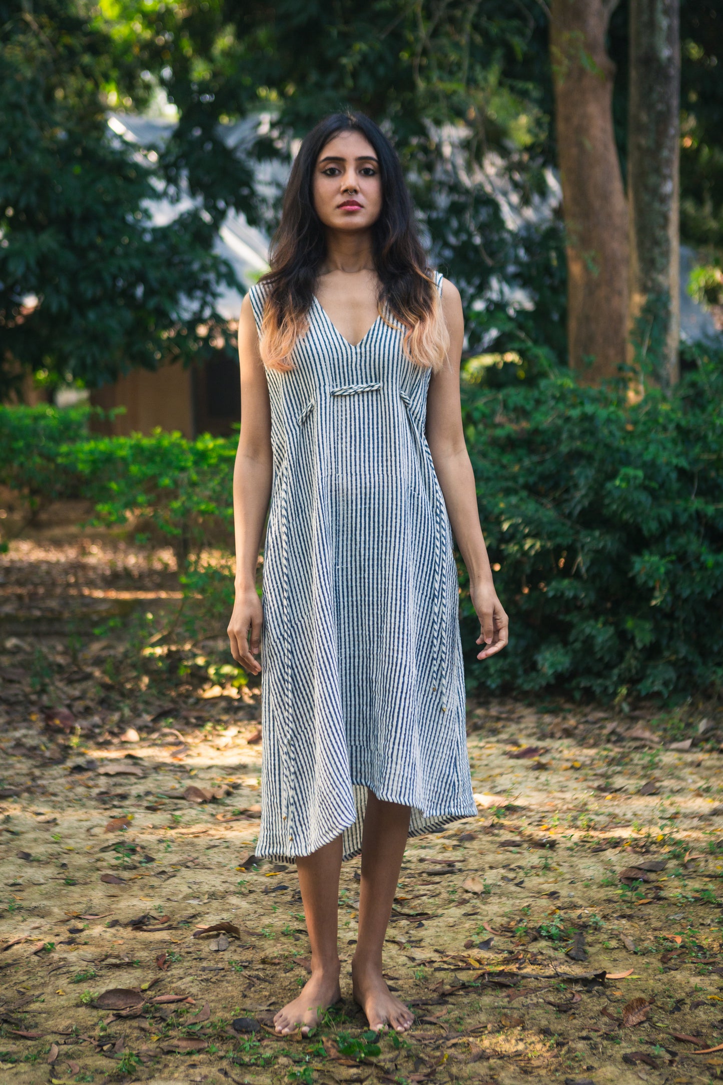 striped shanti dress