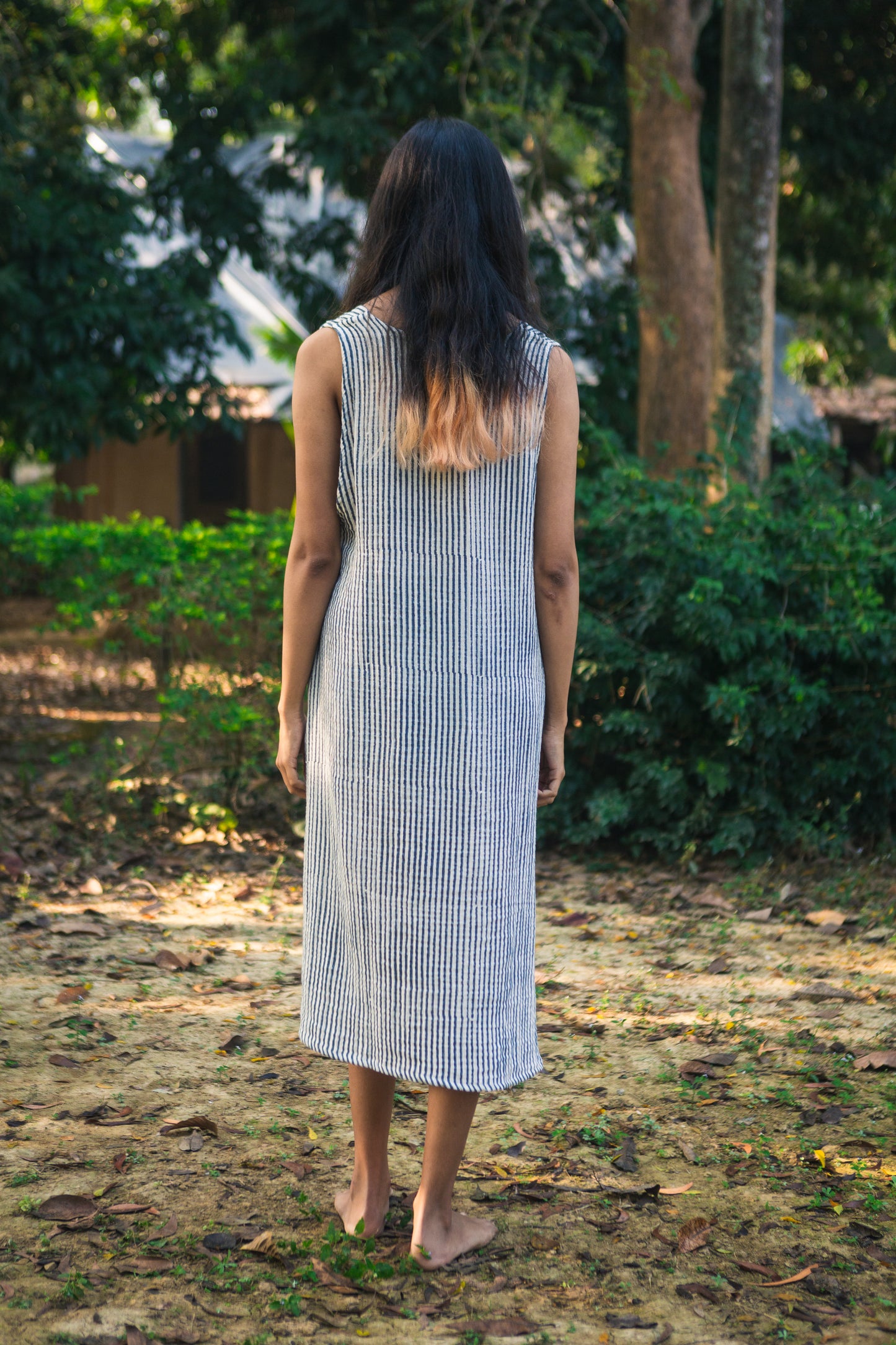 striped shanti dress