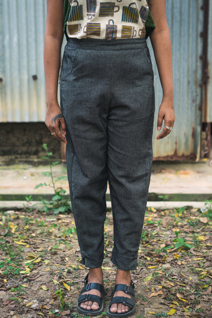 denim charcoal pencil pants