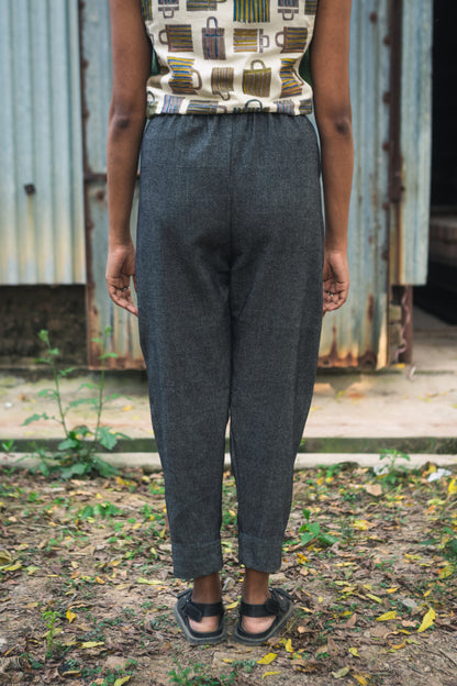 denim charcoal pencil pants