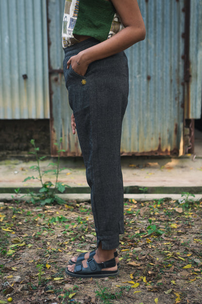 denim charcoal pencil pants