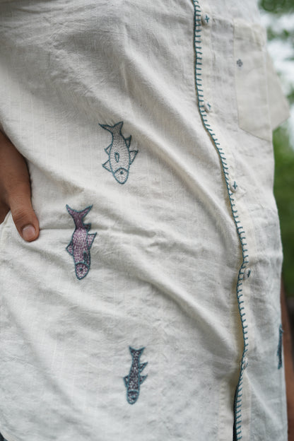 shada kantha shirt