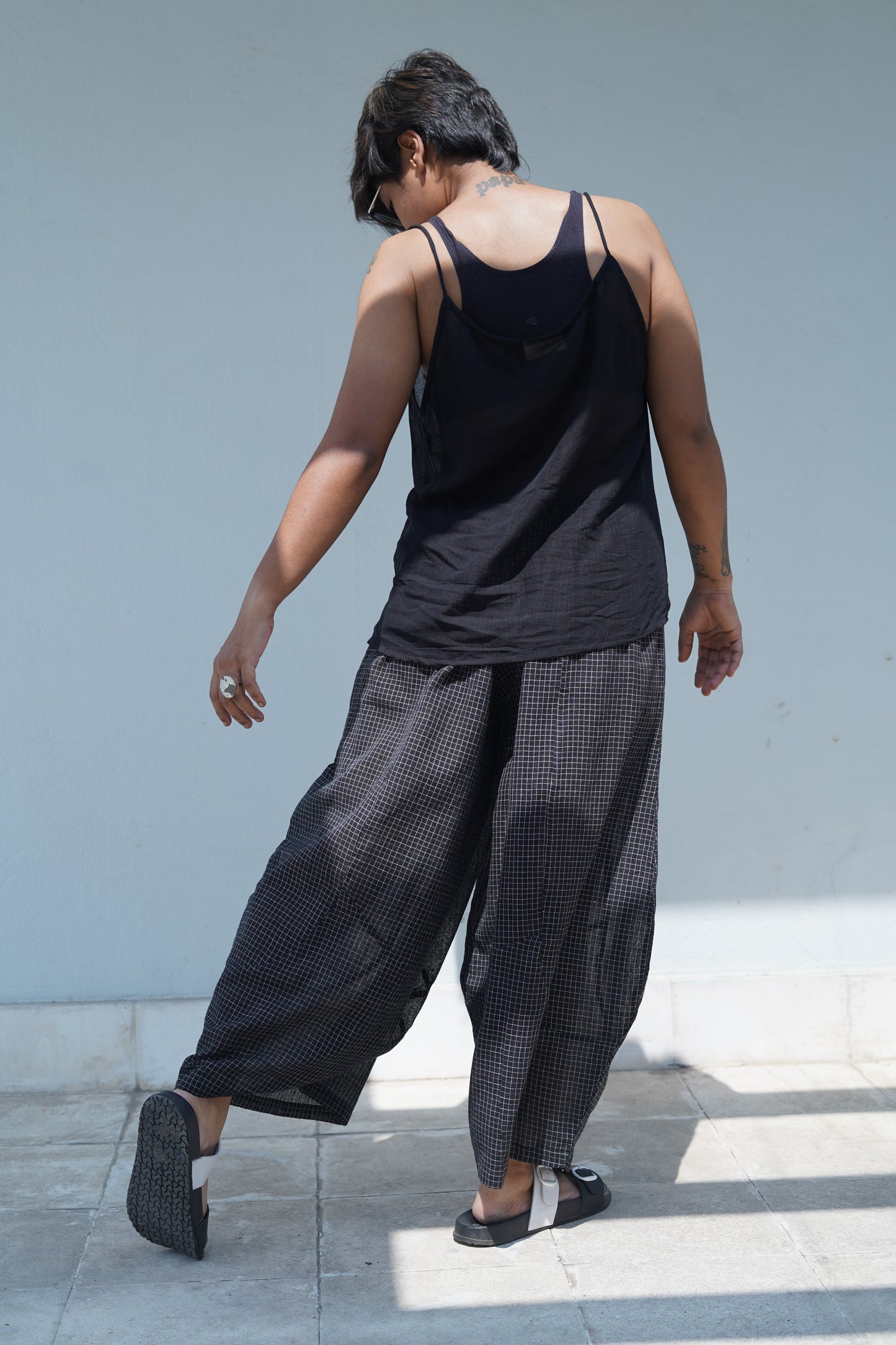checkered phola pant