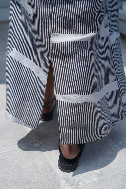 silk structured dress