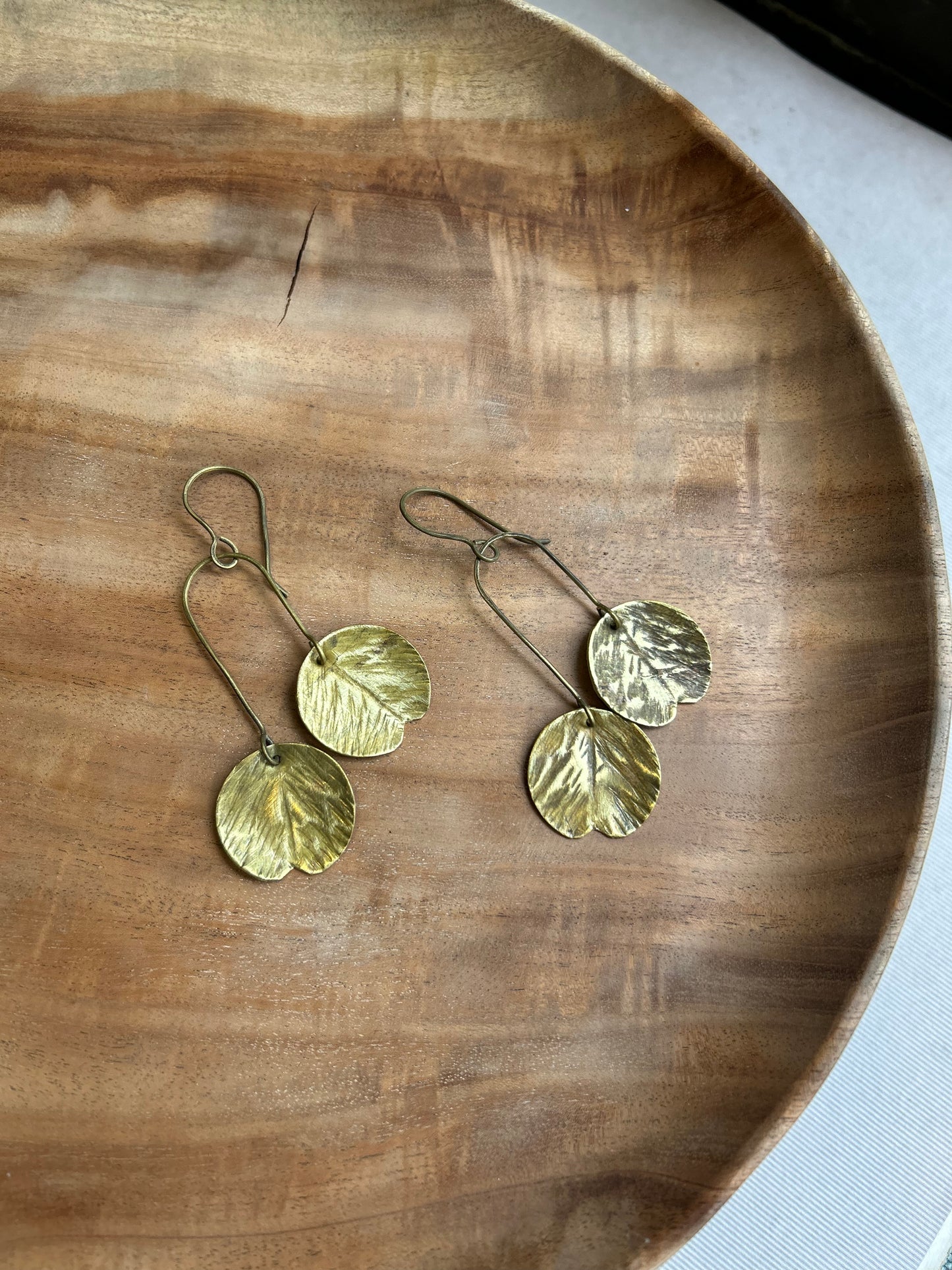 twin lotus earrings