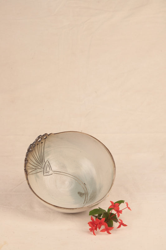 single flower jafri bowl - choto