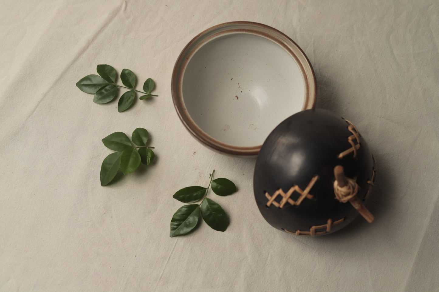 cane weaved bowl