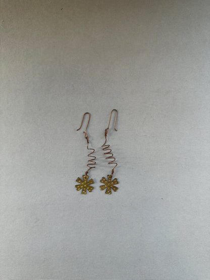 shuli phool brass earrings