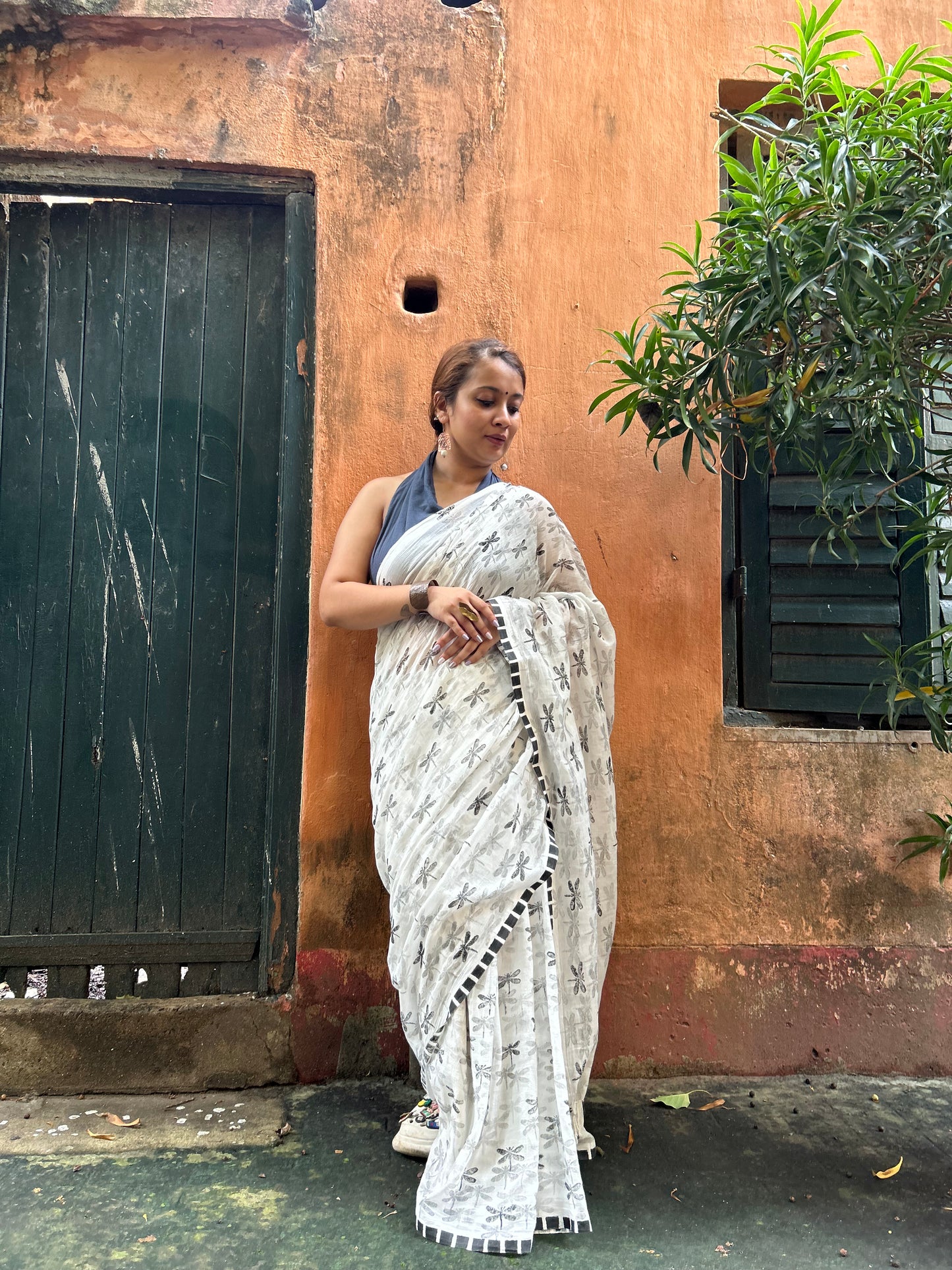 dragonfly saree