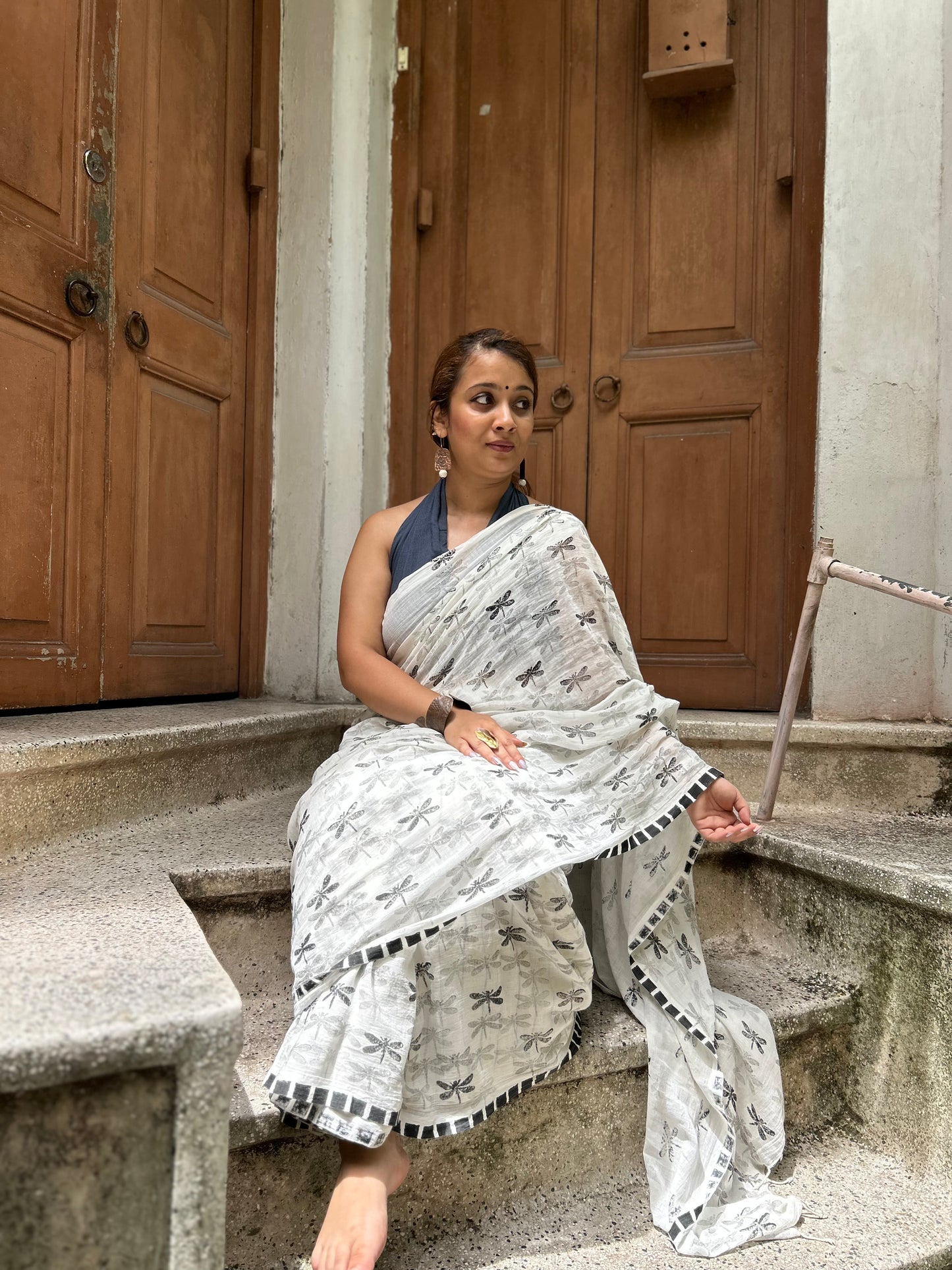 dragonfly saree