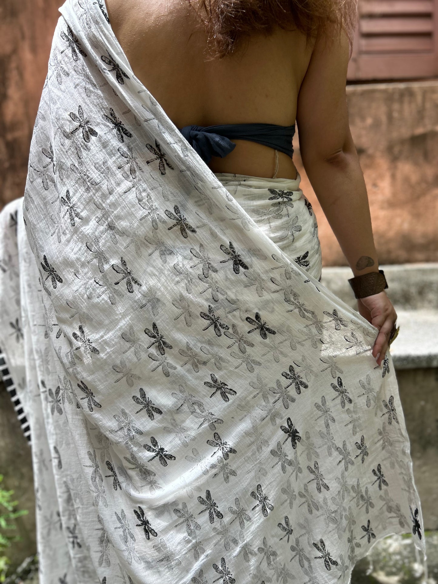 dragonfly saree