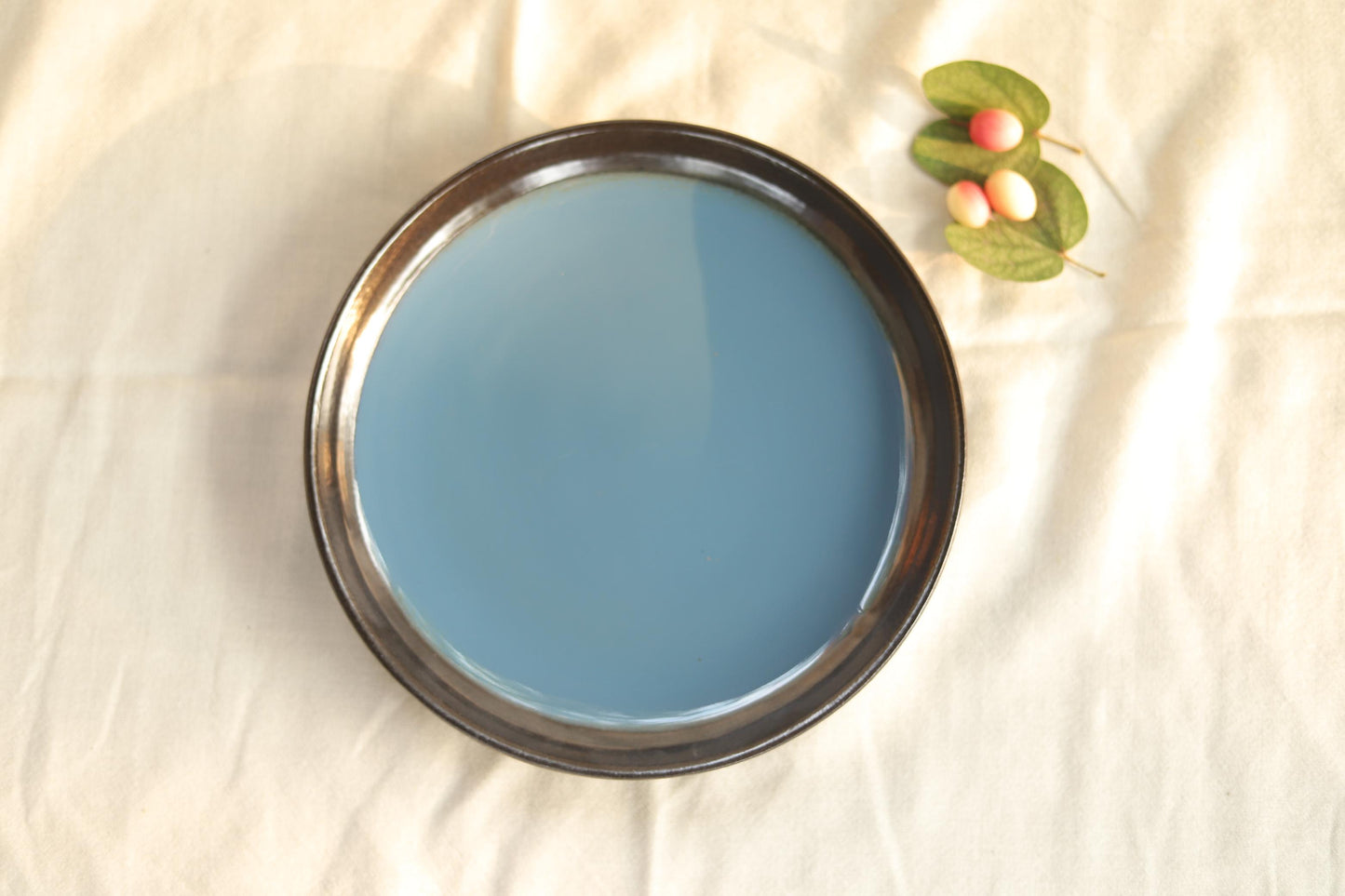 indigo blue quarter plate