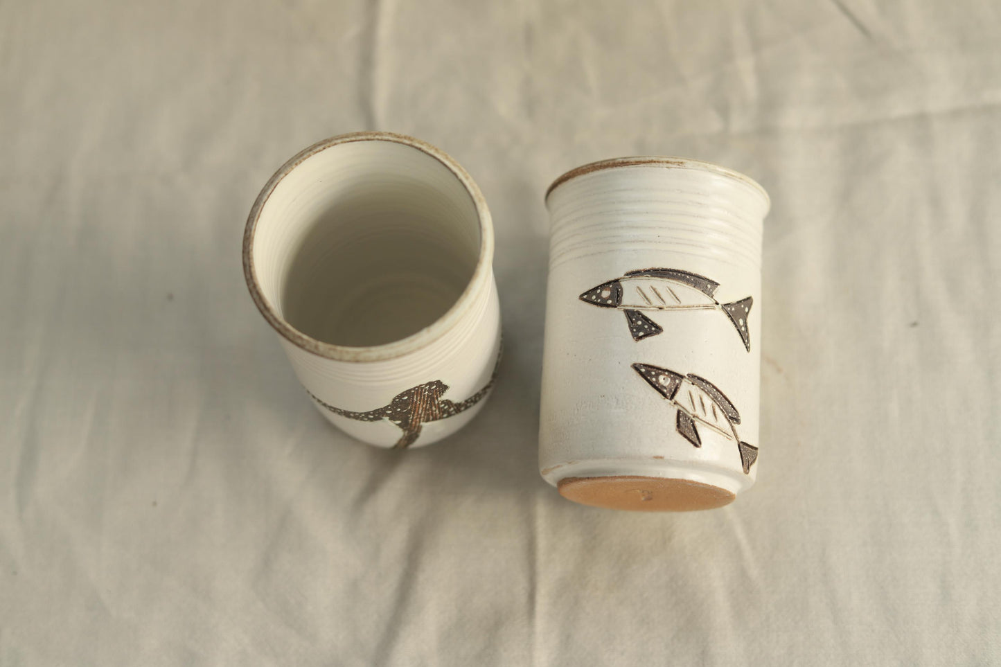 fish motif tumbler