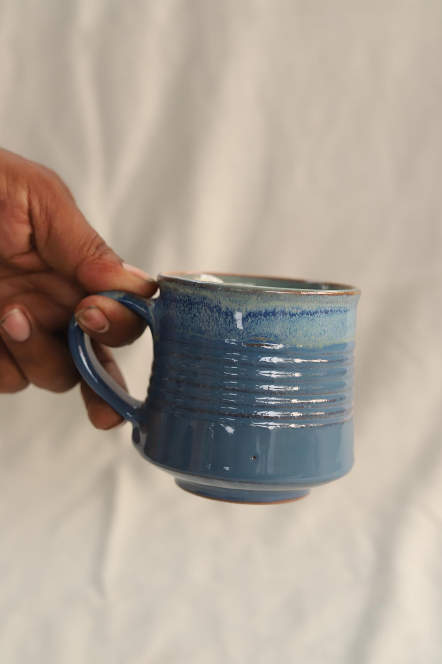 indigo maati mug - majhari / medium