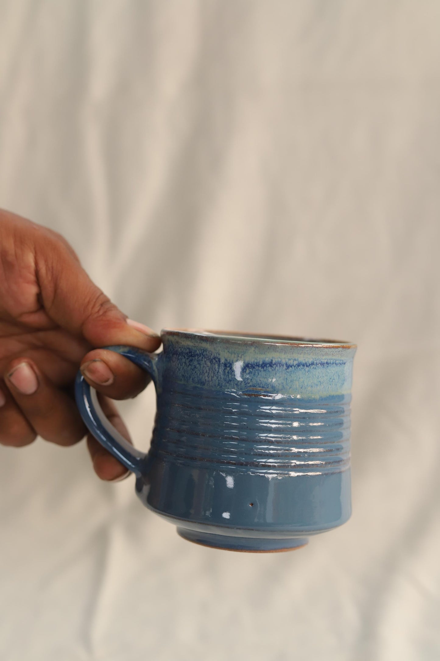 indigo maati mug - majhari / medium